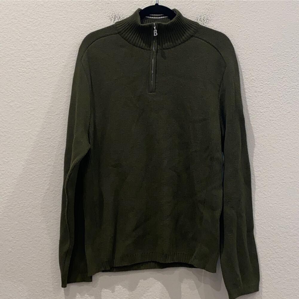 Bogner 1/4 Zip Pullover Sweater Wool Blend Men Size 42/Large